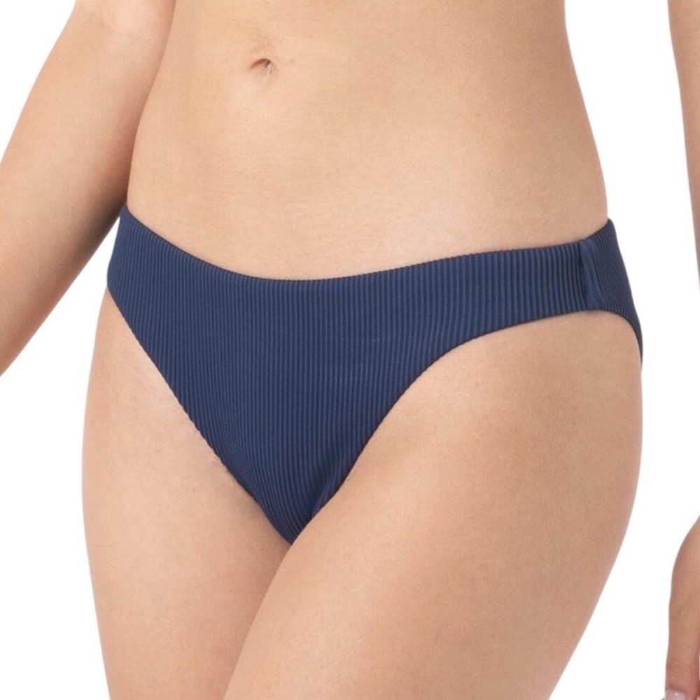 NWT Roxy Cobalt Bikini Bottoms Womens Large‎ Low Rise Hipster UPF 50+ Swim - Picture 2 of 8